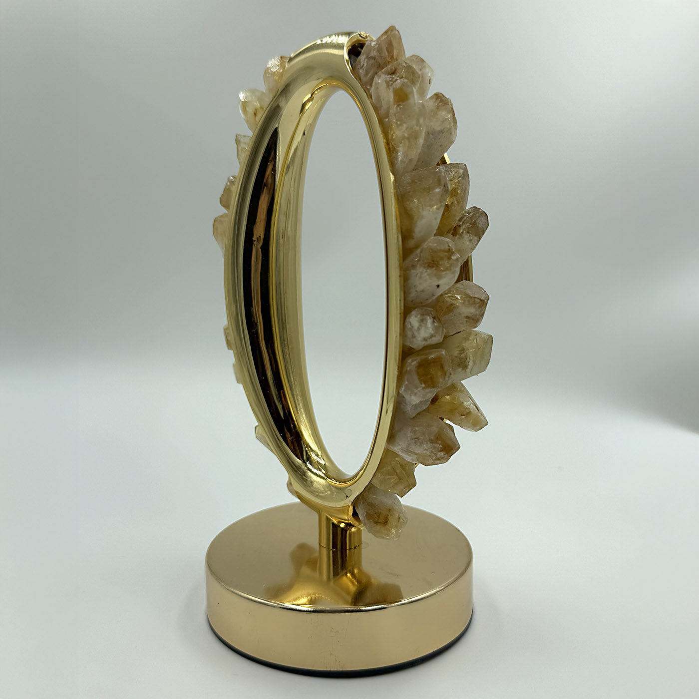 Gece Lambası Sitrin Taşlı Gold