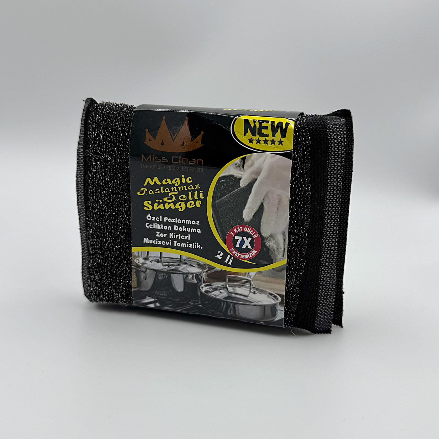 Sihirli İnox Paslanmaz Telli Bulaşık Süngeri 2 li