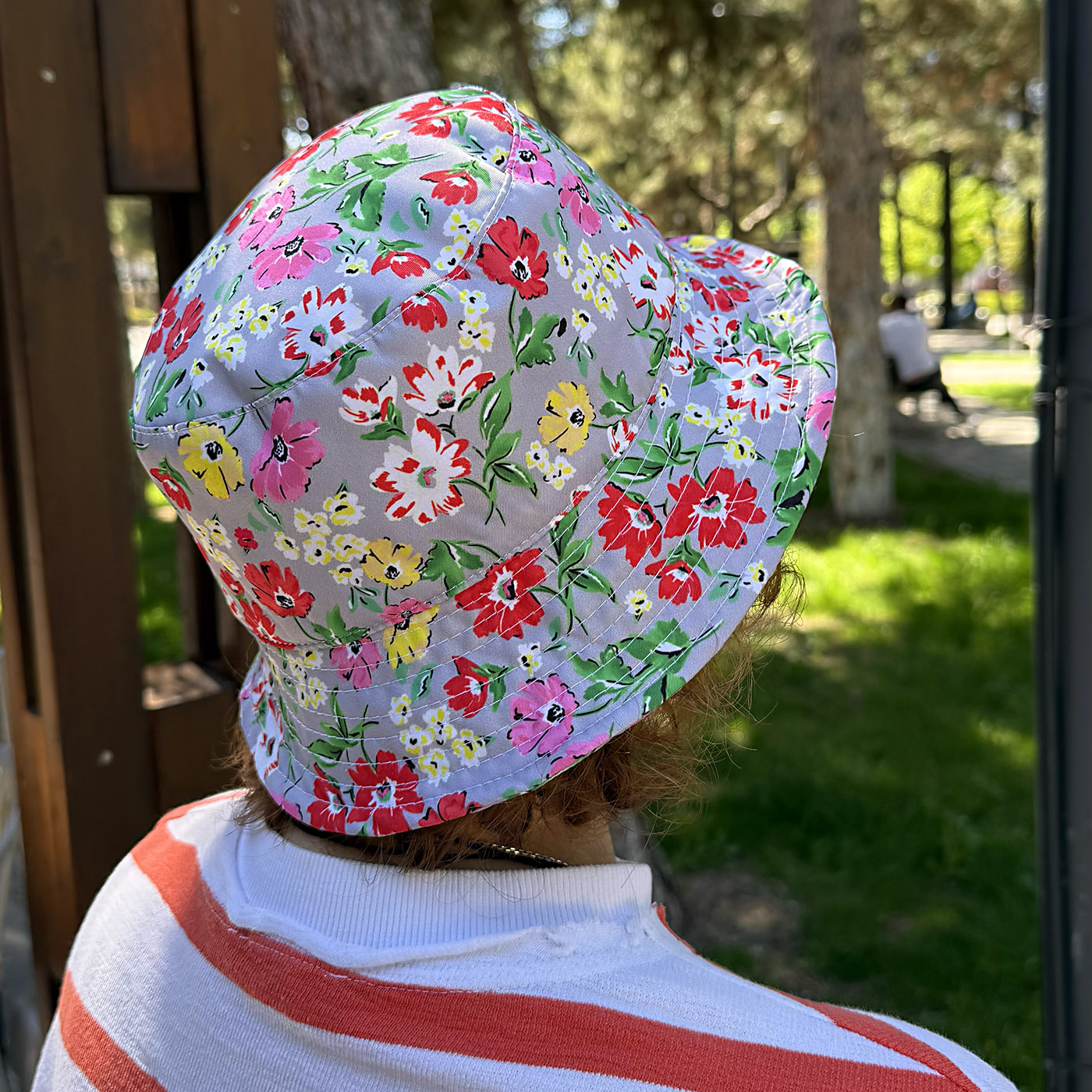 Kumaş Şapka Çiçekli