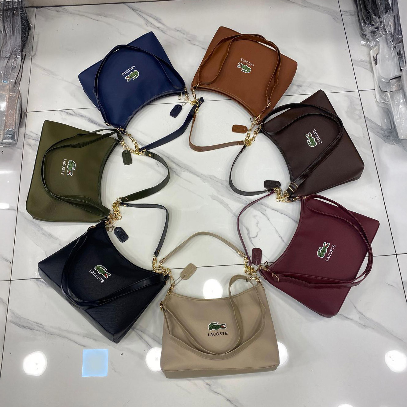 Lacost Çanta Orta Boy 2 Kulplu